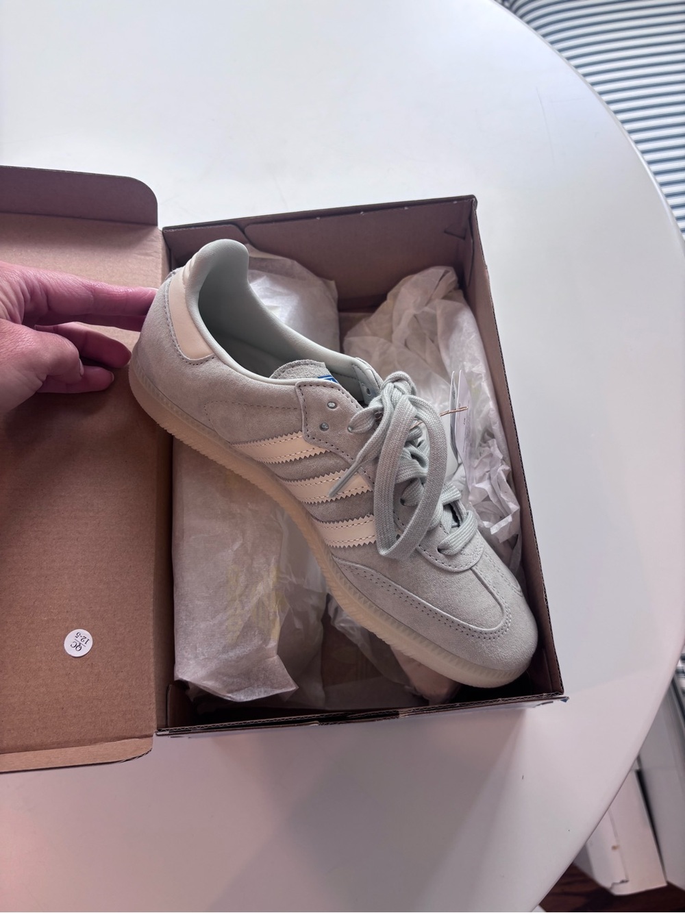 Adidas Originals Samba Suede Sneakers - light blue/grey
